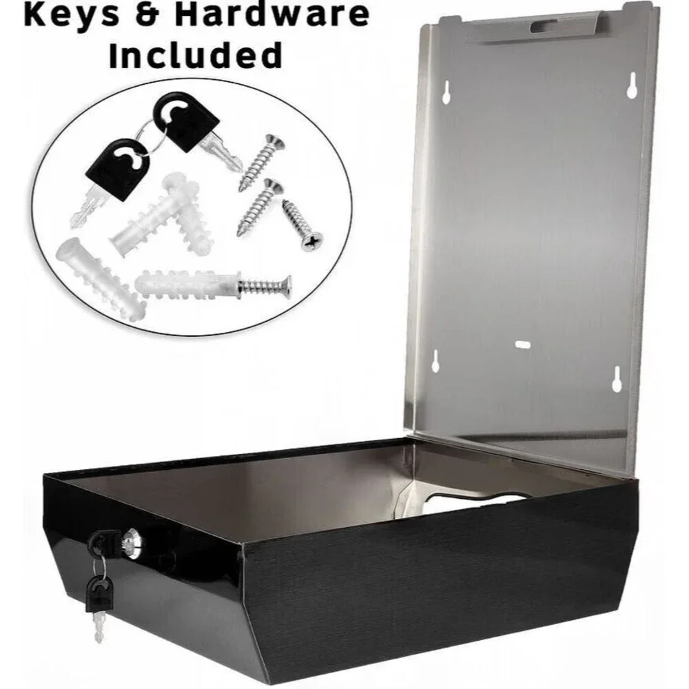 Alpine Ind. ALP480-AN Brushed Antique Nickel Stainless Steel Towel Dispenser